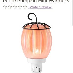 Scentsy Petite Pumpkin Warmer in Soft Orange